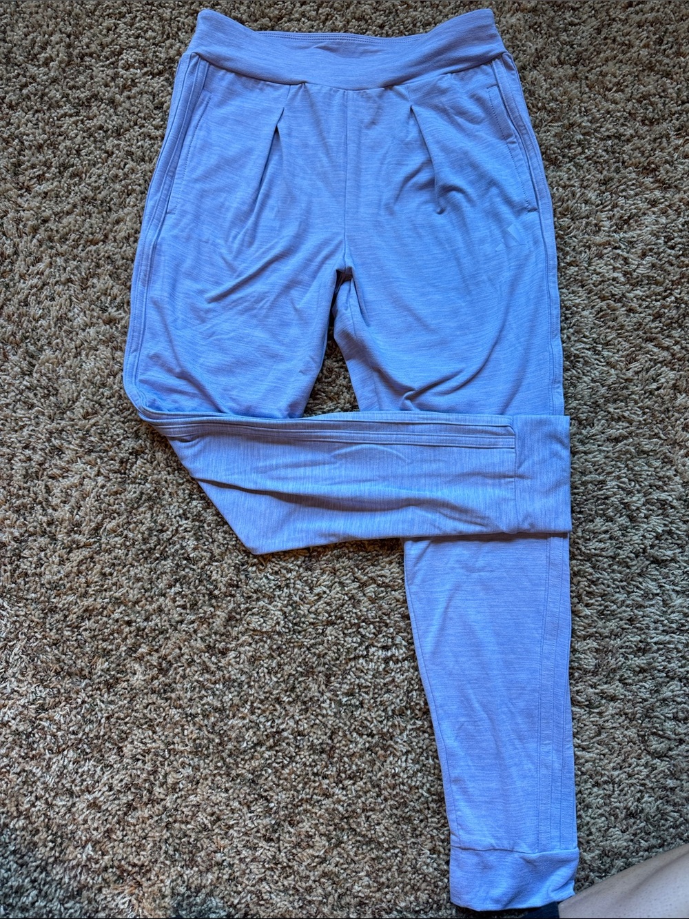 adidas Lavender Slim Fit Athletic Tee